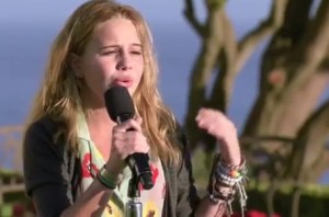 Beatrice Miller sings 'Titanium' by David Guetta - X Factor USA judges houses