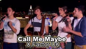 Union J sing Call Me Maybe by Carly Rae Jepsen on X Factor UK