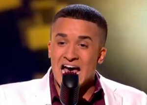 Jahmene Douglas sings "Ain't no mountain high enough" on X factor UK live 2012