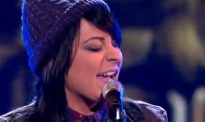 Lucy Spraggan sings 'Gold Digger' by Kanye West on X Factor UK live after bereavement