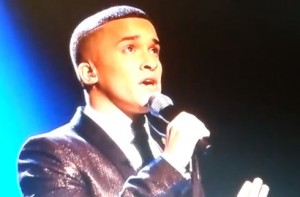 Jahmene Douglas sings Angels by Robbie Williams with a new twist in X Factor live